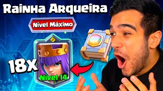 DESCOBRI ALGO INCRÍVEL E UPEI A RAINHA ARQUEIRA PRO NÍVEL MÁXIMO NO CLASH ROYALE!!