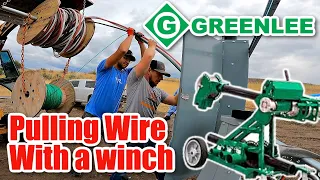 How to Pull Heavy Gauge Wire with a 10,000 lb Winch