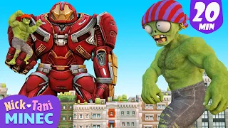 The Unequal Battle Of Nick Hulk And The Giant Zombie - Scary Teacher 3D Brave Ironman