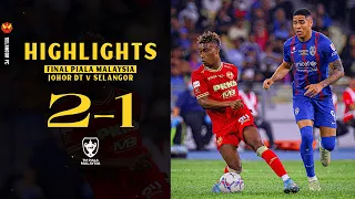 PM Final Match Highlights | Johor Darul Ta'zim FC (2-1) Selangor FC | TM Piala Malaysia 2022