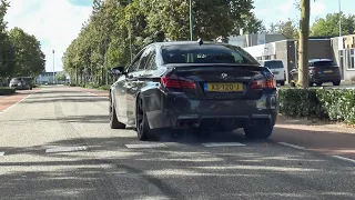 750HP BMW M5 F10 with Catless Downpipes - LOUD Revs, BURNOUTS, Accelerations Etc!