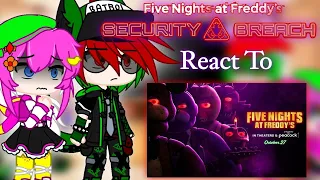 FNaF Security Breach React To FNaF Movie Trailer | FNaF Security Breach [ENG/ID/VIET]