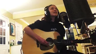"REAL LOVE" by John Lennon and The Beatles - Acoustic Version by Katherine Lavin (age 14)
