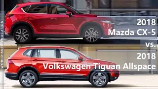 2018 Mazda CX-5 vs 2018 Volkswagen Tiguan Allspace (technical comparison)
