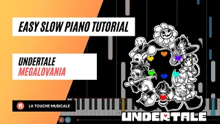 Megalovania from Undertale Easy Slow Piano Tutorial