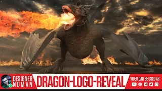 Dragon Flame Thrower logo intro video | Logo Reveal Logo Animation | (VIDEO NO: #100)