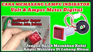 VOLT & AMPER METER DIGITAL AC || Lebih Praktis Dan Estetik Untuk Panel Kelistrikan.