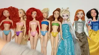 ASMR 5 MYSTERY SURPRISES Disney Princess Miniature Dolls Satisfying Unboxing NO Talking Video DIY