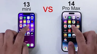 iPhone 14 pro vs iPhone 13 mini | SPEED TEST