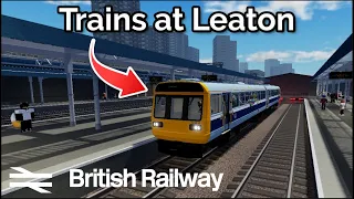 Trains at Leaton (British Railways)
