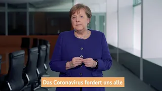 Kanzlerin Merkel zum Coronavirus