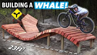 Building a full-size Wooden Whale in my Backyard Bike Park! // Subscriber Trail pt. 10