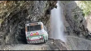 world Dangerous Route #chamba Chamba to Killar #sach #hrtc #bus #driver