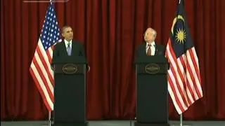 Obama, Najib hold news conference after bilateral talks