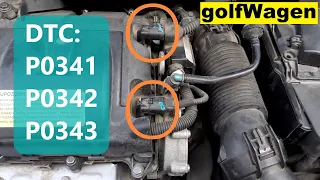 Peugeot 207 P0341,P0342,P0343 camshaft position sensor