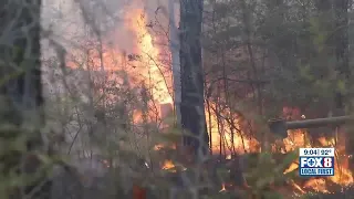 Parts of Louisiana coupled with extreme dry conditions; unforgiving fires