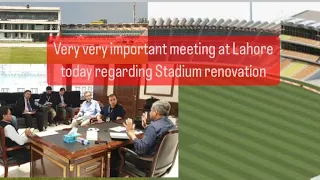 Mohsin Naqvi chaired a very important meeting regarding Stadium Renovation ahead of champions trophy