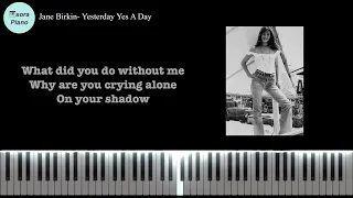 Jane Birkin-Yesterday Yes A Day PianoCover/Sheet