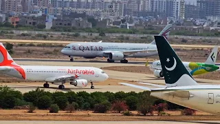 Planespotting from Jinnah Terminal | Aircrafts Lined Up Karachi Airport