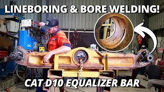 Line boring & Bore welding D10 Dozer Equalizer Bar | Sir Meccanica WS2