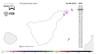 Tenerife Rain forecast: 2017-08-30