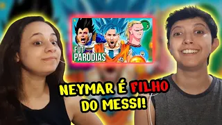 REACT E SE OS JOGADORES FOSSEM PERSONAGENS DE DRAGON BALL? | FUTPARODIAS