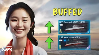 ZUMWALT AND HAMPSHIRE GOT BUFFED!!｜Modern Warships