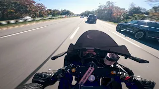 Pure Ride & Sound of Yamaha R7 (Toce Full System Exhaust)