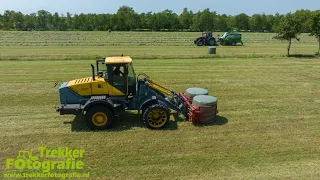 Ronde balen persen & Opruimen | Baling | Ballenpressen | Krans | Case IH + McHale