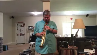 David Hall plays "Saints Go Marching In" on soprano saxophone
