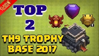 TOP 2 Town Hall 9 Trophy Base 2018 | CoC Th9 Best Trophy Pushing Layouts | Clash of Clans