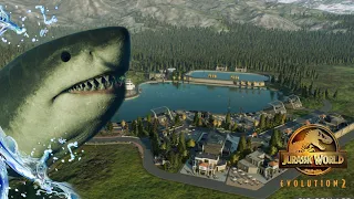 Megalodon lagoon! -Jurassic world evolution 2 sandbox park
