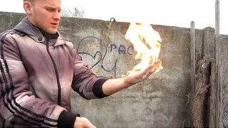 Горящая рука / Подпалил себе руку / Fire Slow Motion 2016