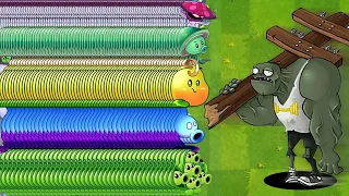 100 Plants Vs Gargantuar Zombie LEVEL 10 - Who Will Win? - PvZ 2 Challenge