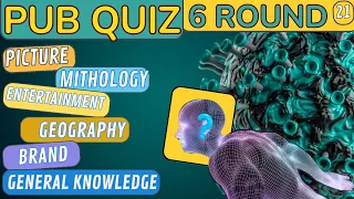 Virtual Pub Quiz Showdown: Test Your Knowledge! Pub Quiz 6 Rounds. No 21