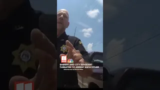Sheriff and city sergeant threaten to arrest each other