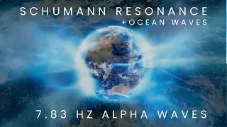 7.83 hz Schumann Resonance + Oahu Ocean Waves | Binaural Beats for BRAIN HEMISPHERE SYNCHRONIZATION