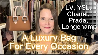 A Luxury Bag For Every Occasion (Louis Vuitton, Saint Laurent, Chanel, Prada & Longchamp)