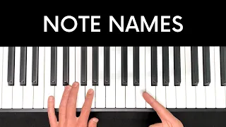 How to find any note on the piano