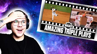 🇫🇮 Finnish Guy Reacts To The Best Triple Plays in MLB History!!