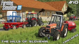 Fertilizing FIELDS and selling SILAGE | The Hills of Slovenia | Farming Simulator 22 | Episode 10