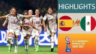 🇪🇸 Spain vs Mexico 🇲🇽 Women's World Cup U17 Championship Highlights | Group C