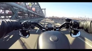 NYC Williamsburg Bridge on my Iron 883 - 4.20.14 - Right Thing Motos