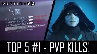 Destiny 2 "TOP 5 #1 - MÄHT ALLE NIEDER!" - PVP Kills/Clutches! (German/Deutsch)