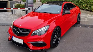 Mercedes E class Coupe W207 AMG Rosso Mars Lamborghini