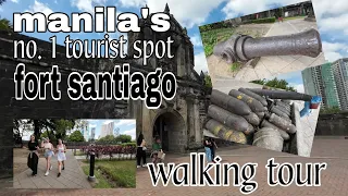 fort santiago intramuros manila walking tour | travel vlog