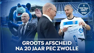 ❤️ JEROEN krijgt een groots afscheid van PEC ZWOLLE 🔵⚪️ | Voetbal Geeft