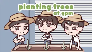 planting trees at 9pm - txt animated
