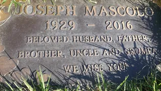 Actor Joseph Mascolo Grave Los Angeles California USA September 2020 Days of Our Lives