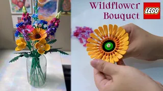 LEGO WILDFLOWER BOUQUET 🌼 (unboxing + building process)